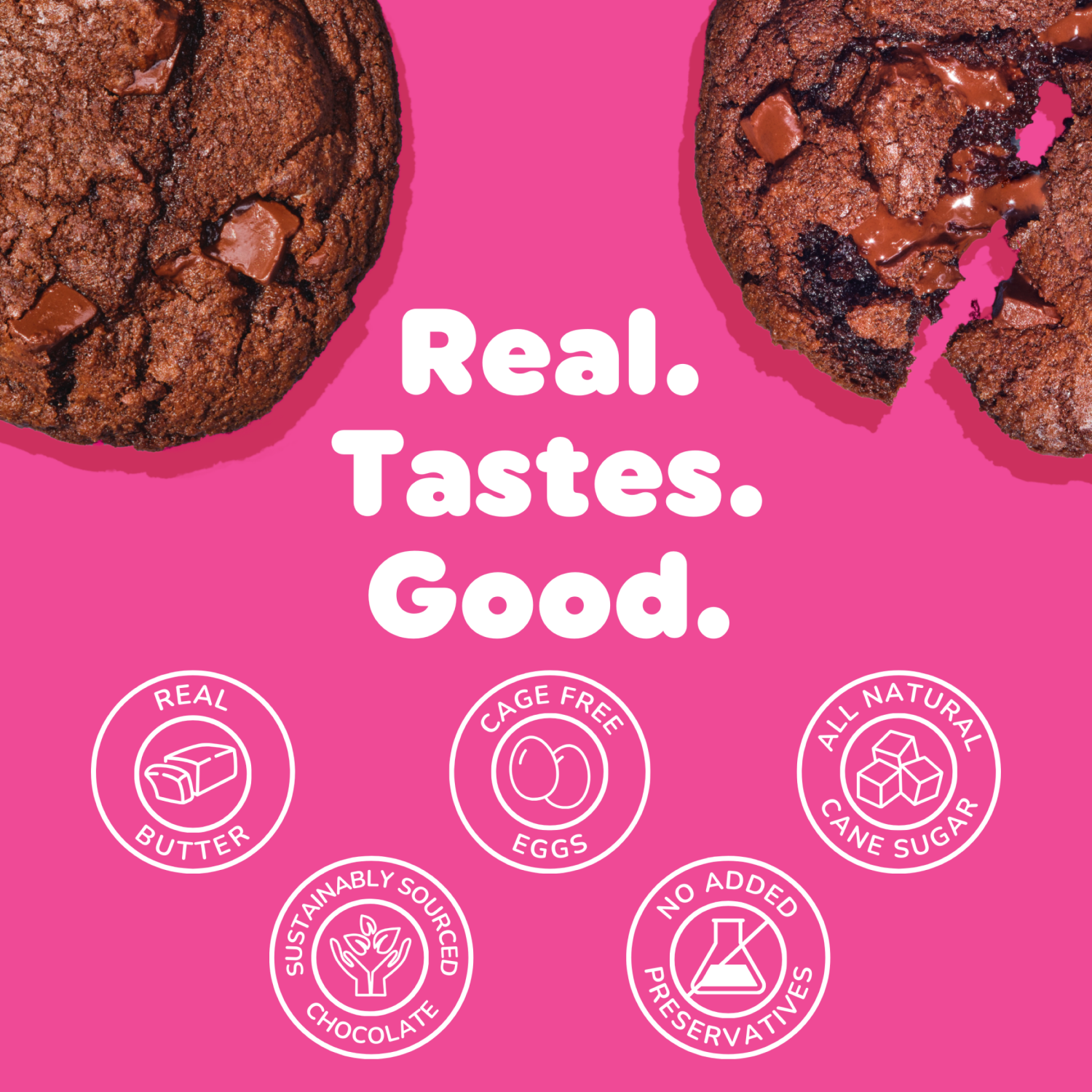 slide 3 of 4, Bakr Ready To Bake Cookie Dough, Double Fudge Brownie, 12 oz, 12 oz