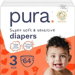 Pura Super Soft & Sensitive Diapers - Size 3