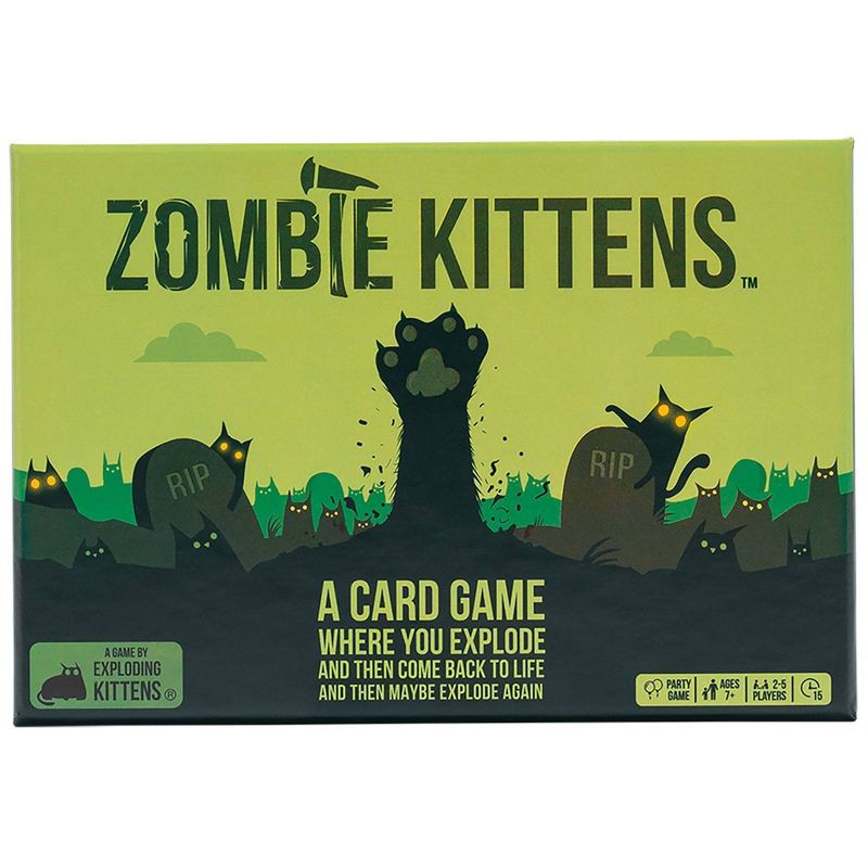 slide 1 of 7, Zombie Kittens Game by Exploding Kittens, 1 ct