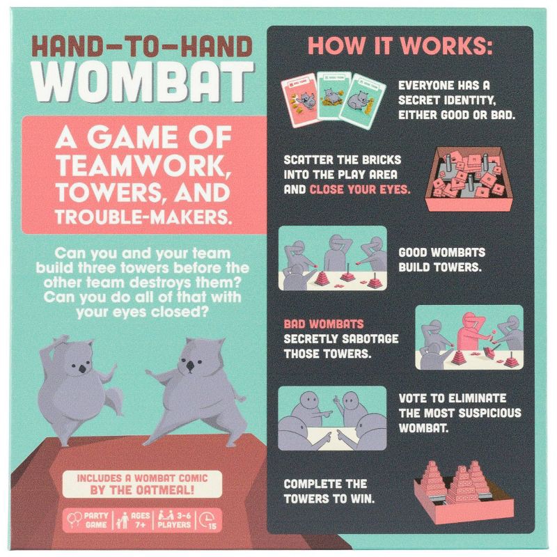 slide 4 of 5, Hand-to-Hand Wombat Game by Exploding Kittens, 1 ct