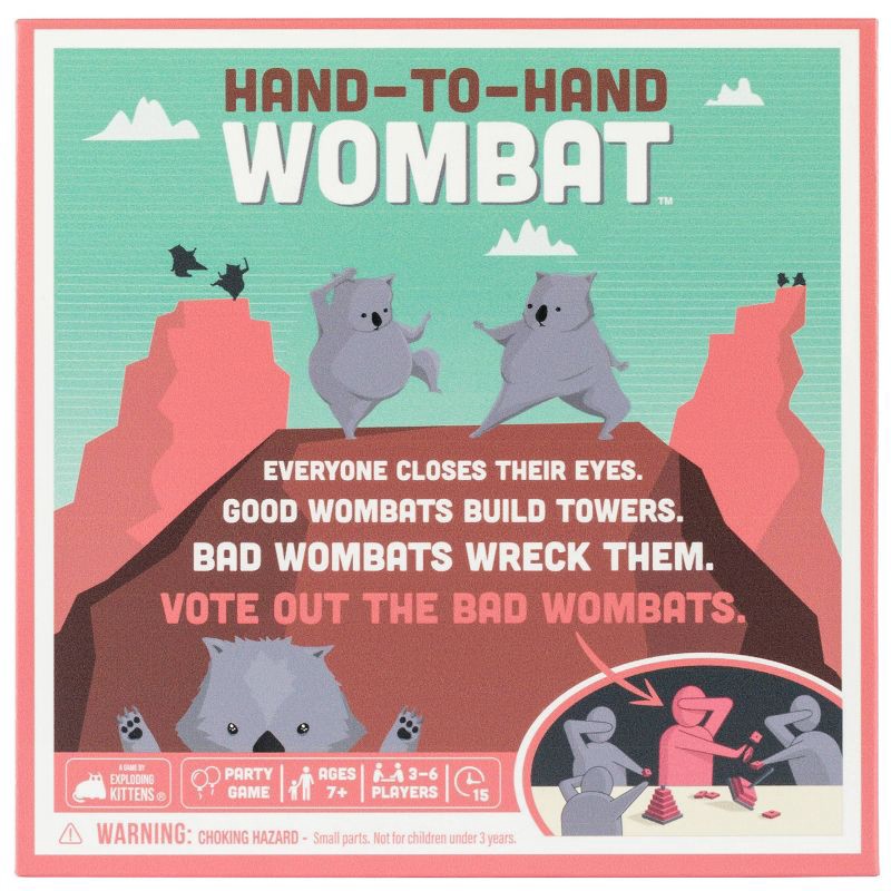 slide 1 of 5, Hand-to-Hand Wombat Game by Exploding Kittens, 1 ct