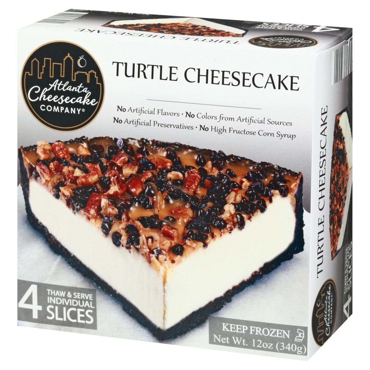 slide 7 of 12, Atlanta Cheesecake Company Turtle Cheesecake 4 ea, 12 oz