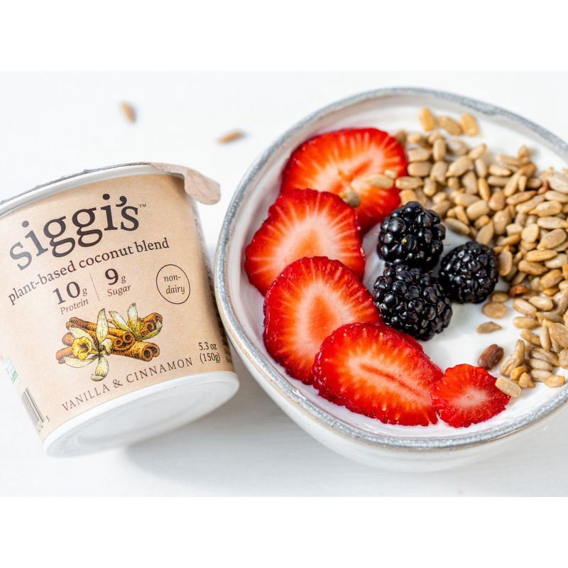 slide 2 of 10, Siggi's Vanilla Cinnamon Plant-Based Coconut Blend Yogurt Alternative - 5.3oz, 5.3 oz