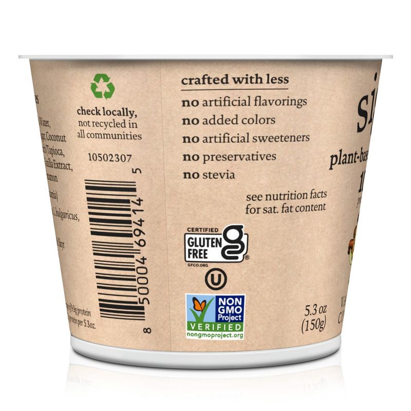 slide 7 of 10, Siggi's Vanilla Cinnamon Plant-Based Coconut Blend Yogurt Alternative - 5.3oz, 5.3 oz