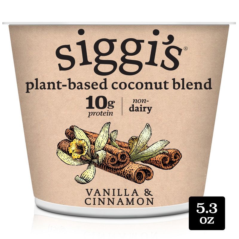 slide 1 of 10, Siggi's Vanilla Cinnamon Plant-Based Coconut Blend Yogurt Alternative - 5.3oz, 5.3 oz