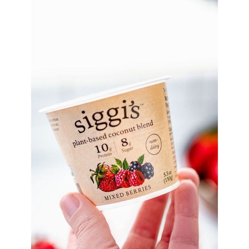 slide 3 of 10, Siggi's Mixed Berries Plant-Based Coconut Blend Yogurt Alternative - 5.3oz, 5.3 oz