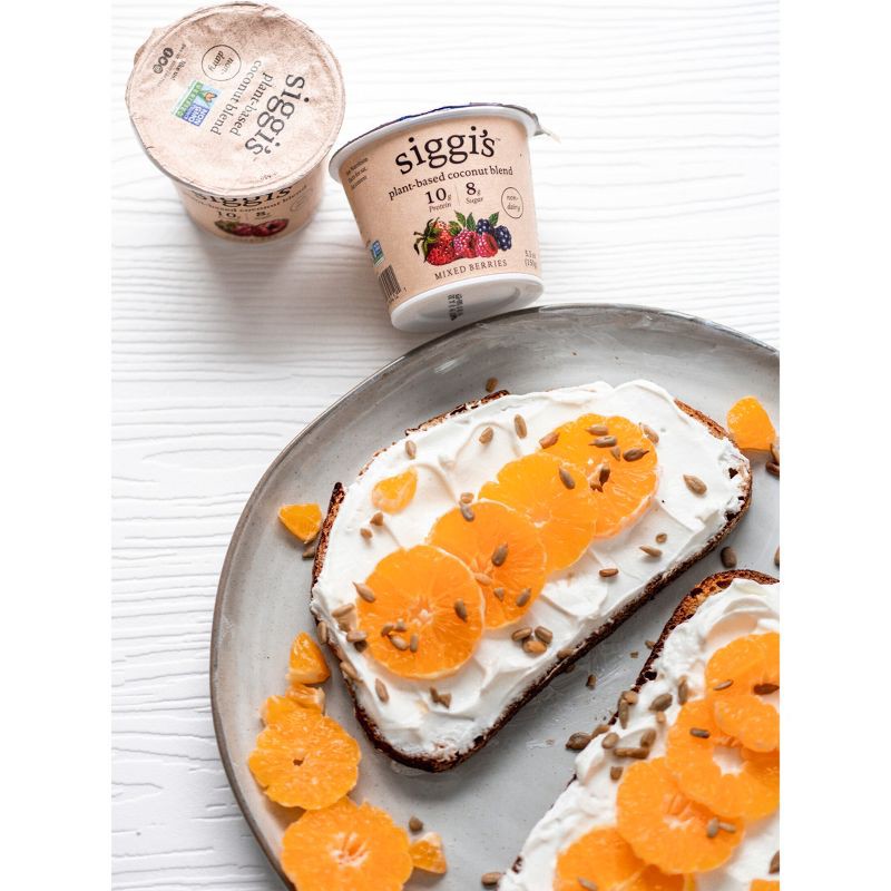 slide 4 of 10, Siggi's Mixed Berries Plant-Based Coconut Blend Yogurt Alternative - 5.3oz, 5.3 oz