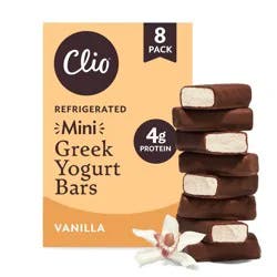 Clio Snacks Vanilla Greek Yogurt Mini-Bars - 6.2oz/8ct