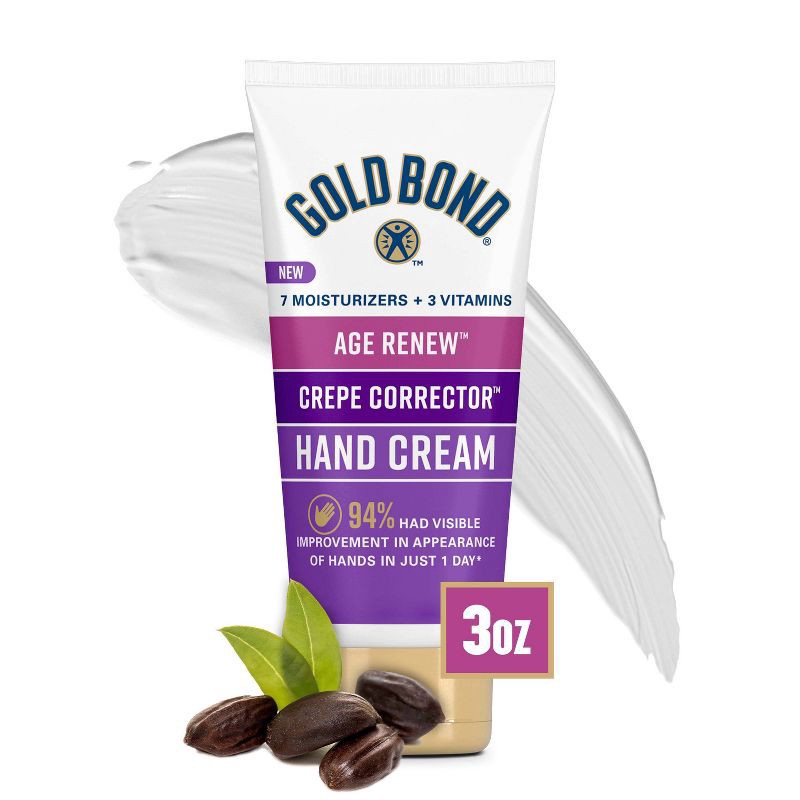 slide 1 of 7, Gold Bond Age Renew Crepe Corrector Hand Cream - 3oz, 3 oz