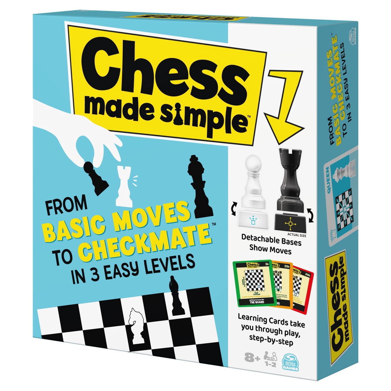 Spin Master Games Chess Made Simple Basic Moves To Checkmate In 3 Levels  NEW