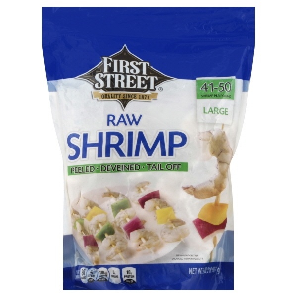 slide 1 of 1, Great American Peeled And Deveined Shrimp 41/50 Count, 2 lb