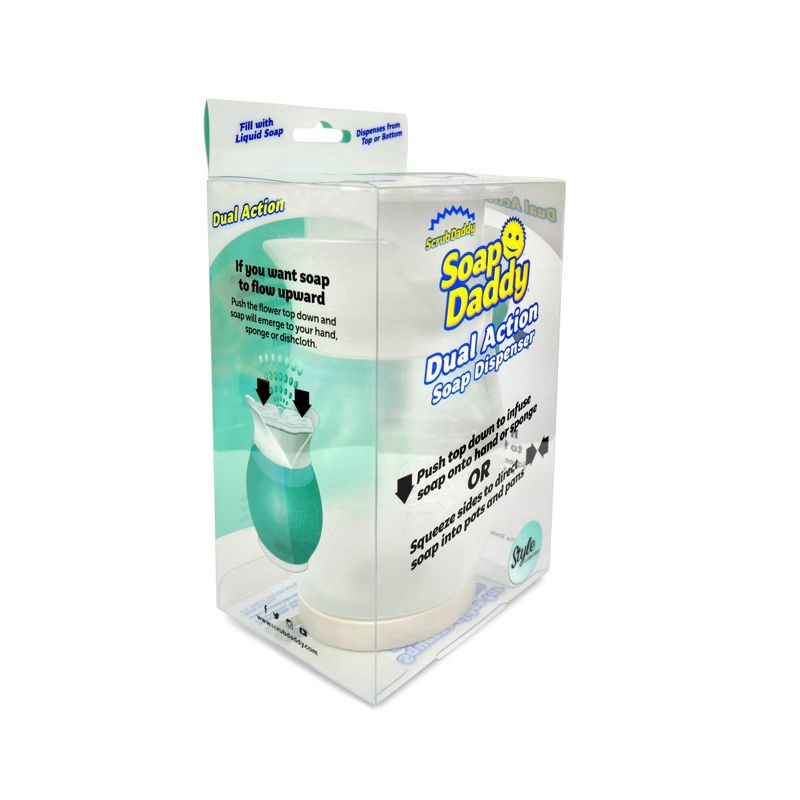 slide 4 of 18, Scrub Daddy Dual Action Soap Dispenser, 1 ct