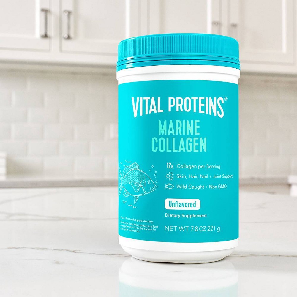 slide 2 of 4, Vital Proteins Unflavored Marine Collagen 7.8 oz, 7.8 oz