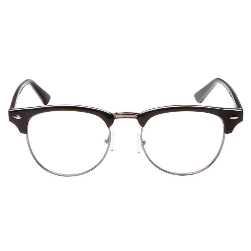 slide 3 of 5, ICU Eyewear Screen Vision Blue Light Filtering Retro Glasses - Black, 1 ct