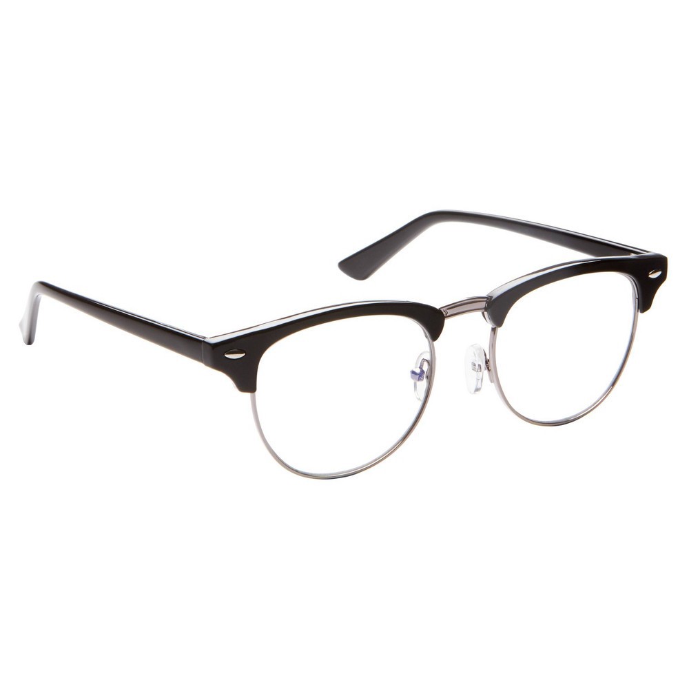 slide 4 of 5, ICU Eyewear Screen Vision Blue Light Filtering Retro Glasses - Black, 1 ct