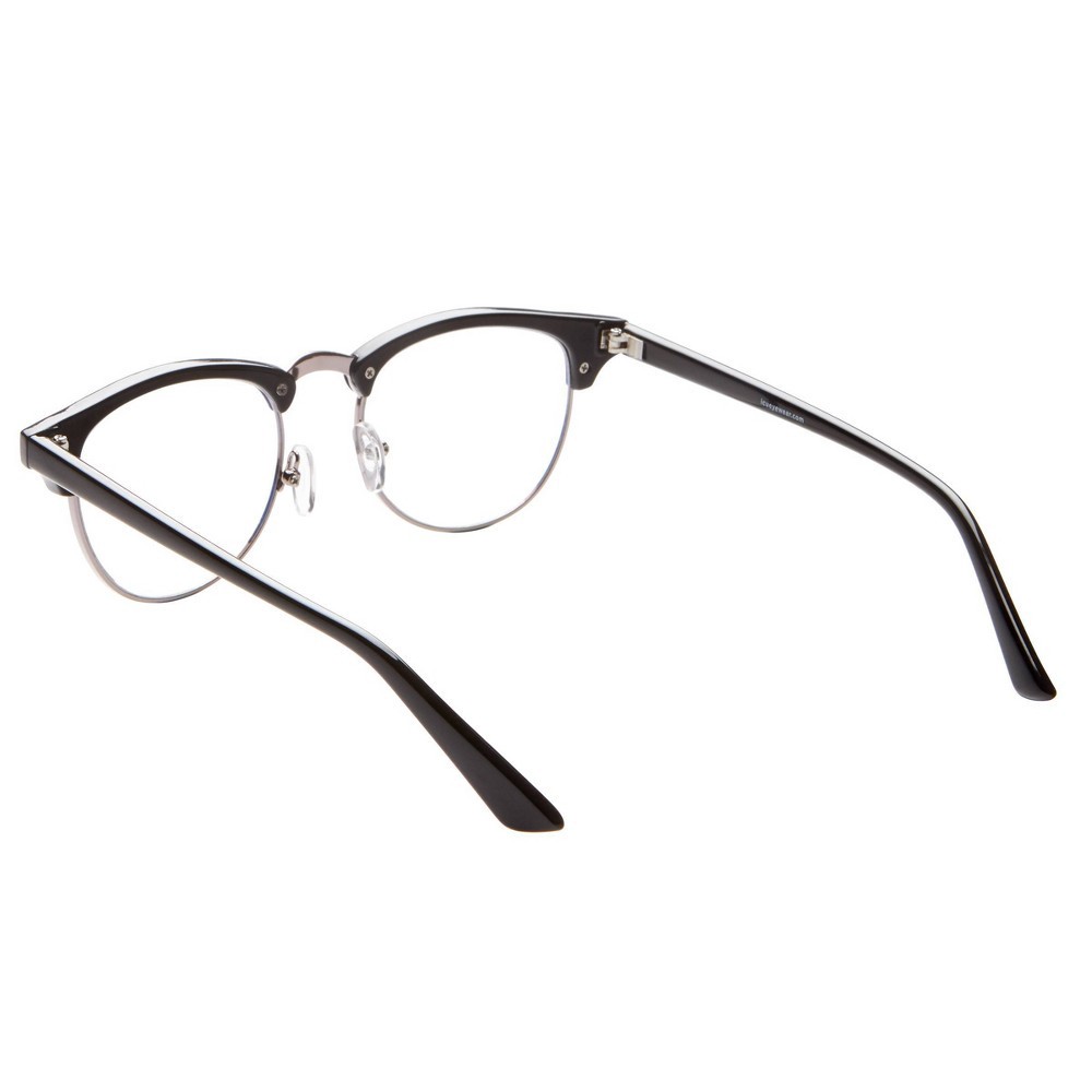 slide 2 of 5, ICU Eyewear Screen Vision Blue Light Filtering Retro Glasses - Black, 1 ct