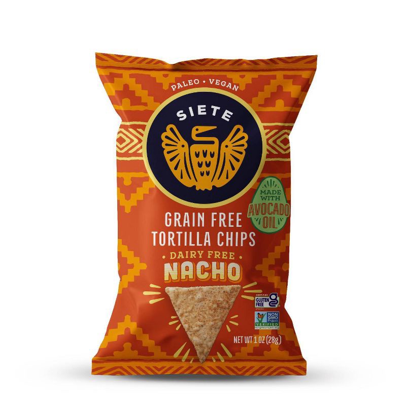 slide 1 of 4, Siete Nacho Tortilla Chips - 5oz, 5 oz