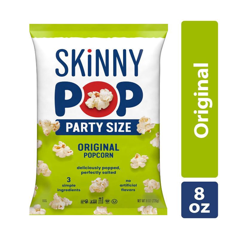 slide 1 of 12, SkinnyPop Original Popcorn Family Size - 8oz, 8 oz