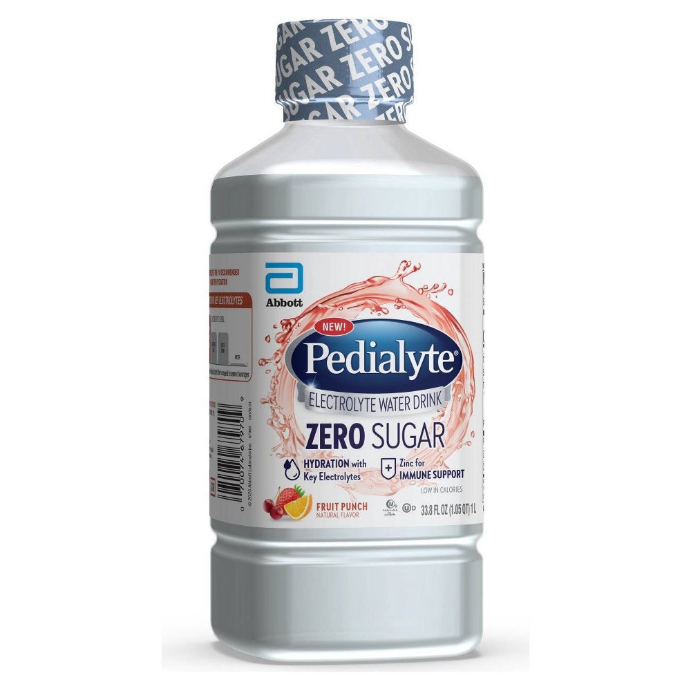 Pedialyte Zero Sugar Electrolyte Solution 33.8 fl oz Shipt