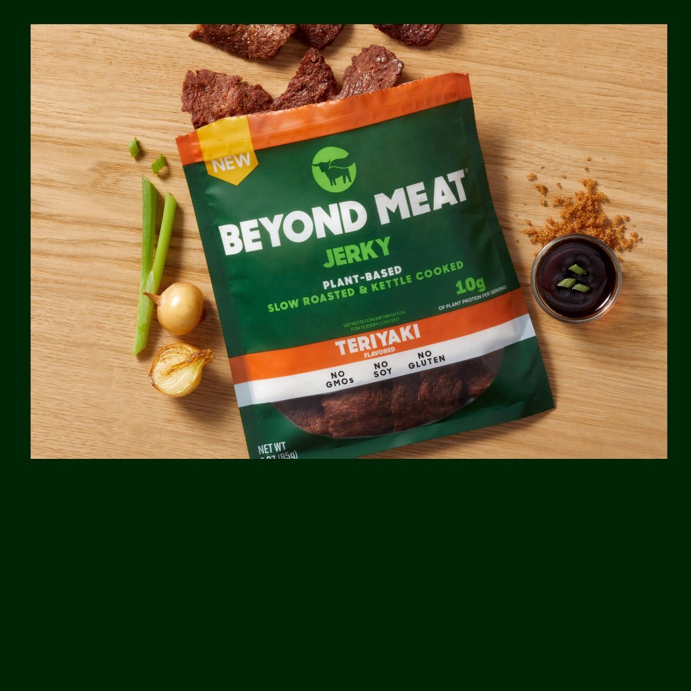 slide 4 of 6, Beyond Meat Plant-Based Teriyaki Flavored Jerky, 3 oz