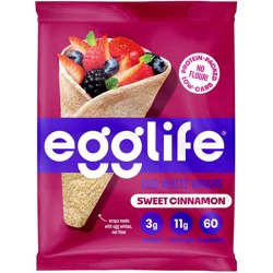 egglife Gluten Free Sweet Cinnamon Egg White Wraps - 6oz/6ct