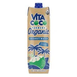 Vita Coco Organic Coconut Water - 1L Carton