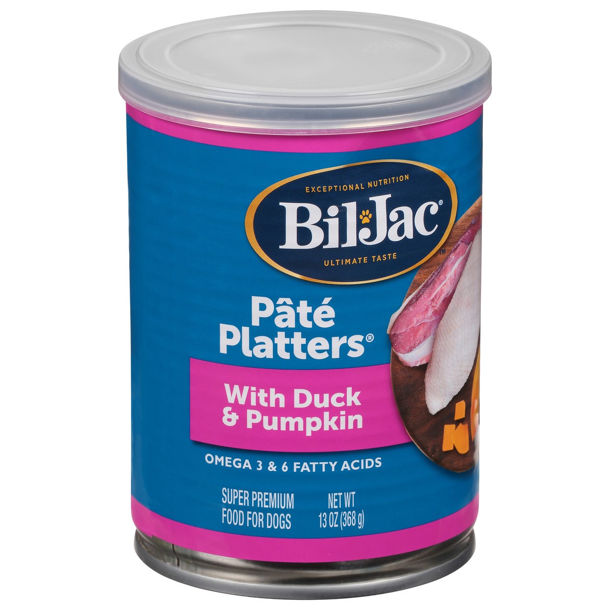 slide 8 of 9, Bil-Jac Pate Platters Super Premium Food for Dogs with Duck & Pumpkin 13 oz, 13 oz
