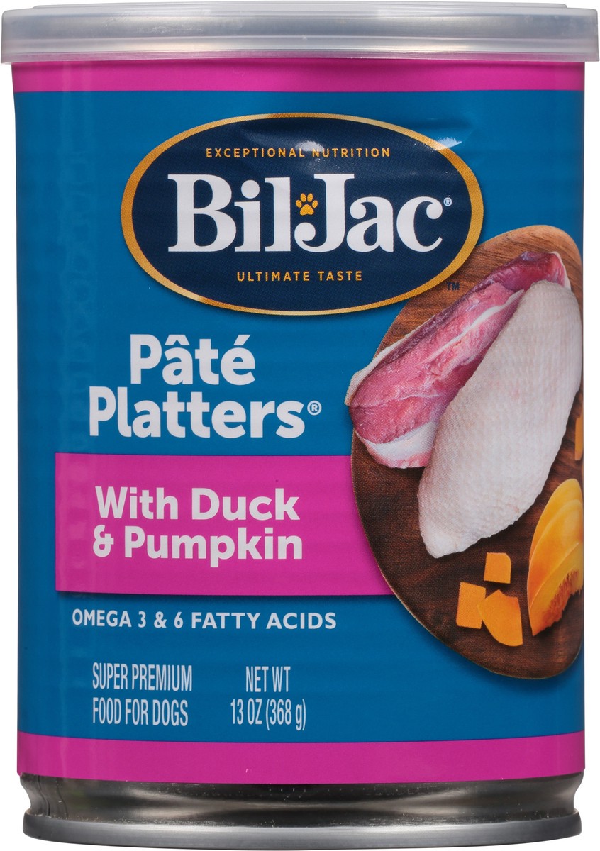 slide 4 of 9, Bil-Jac Pate Platters Super Premium Food for Dogs with Duck & Pumpkin 13 oz, 13 oz