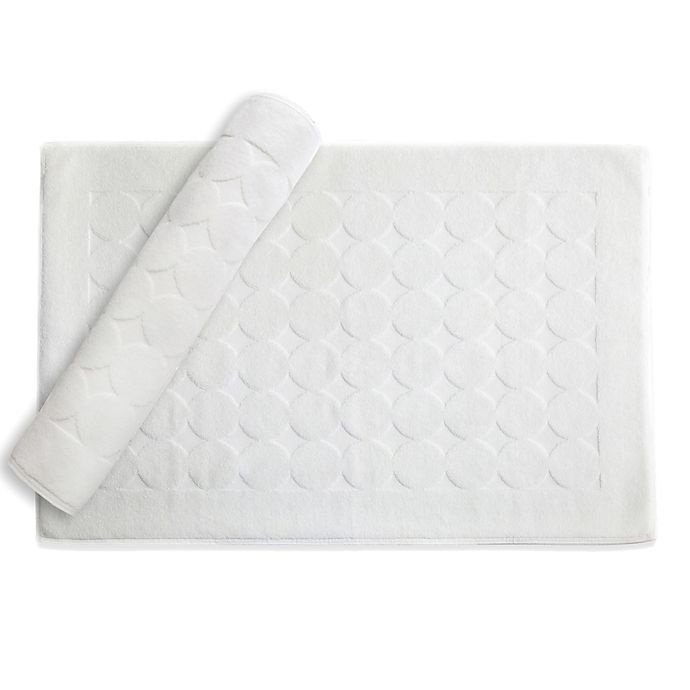 slide 1 of 3, Linum Home Textiles Circle Design Bath Mat - White, 2 ct