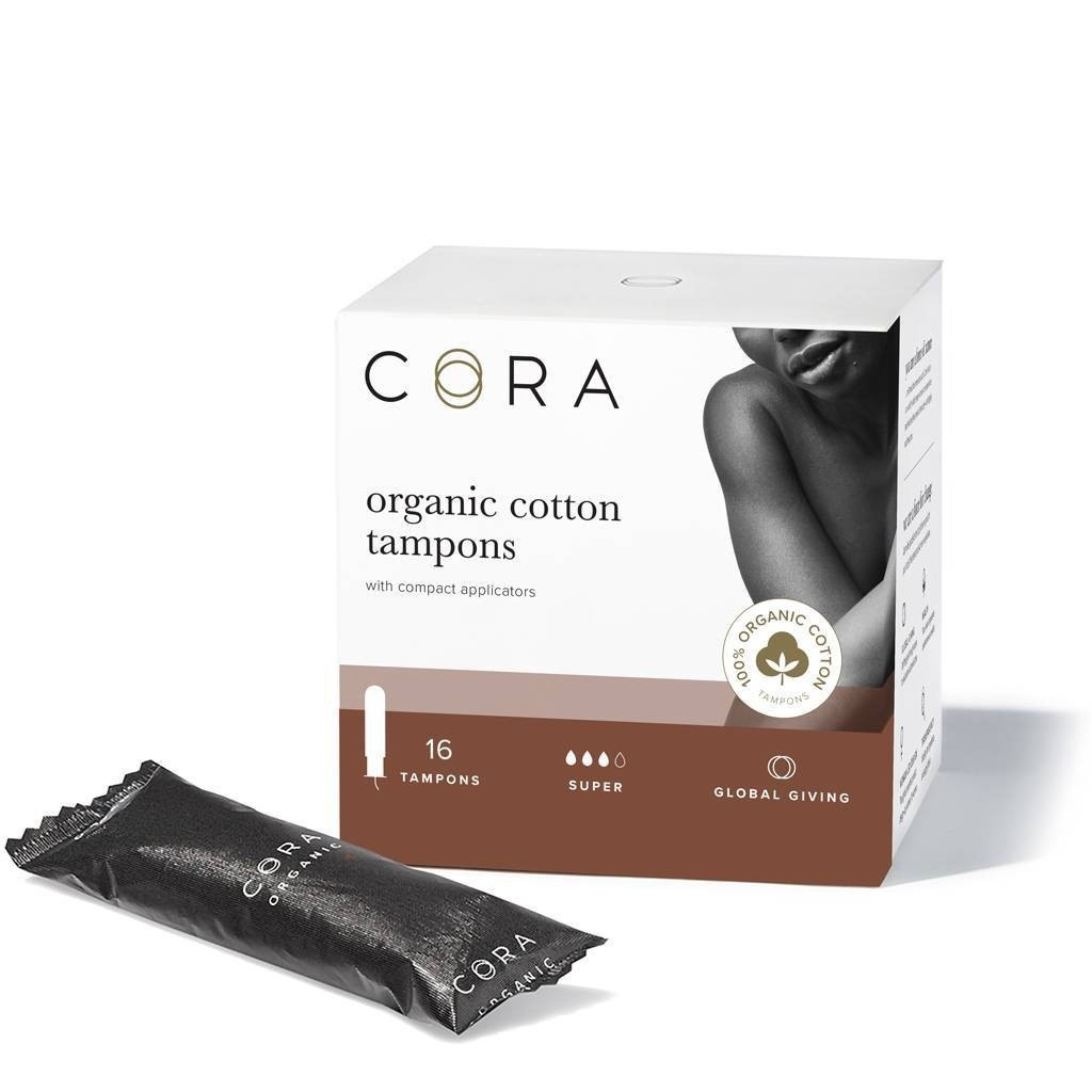 slide 1 of 3, Cora Organic Cotton Tampons, 16 ct