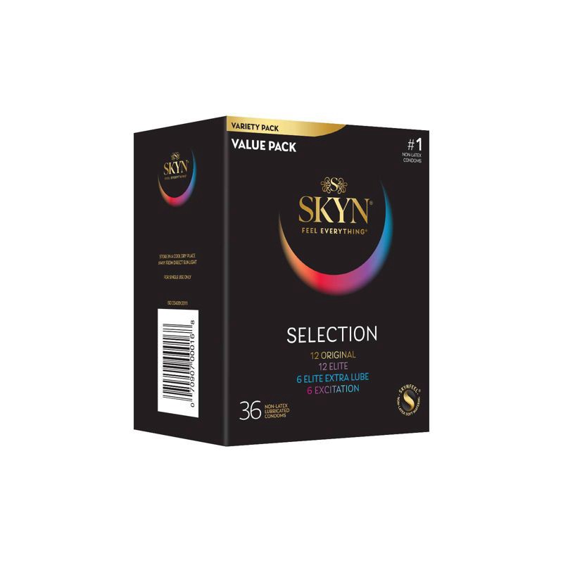 slide 2 of 9, SKYN LifeStyles Selection Non-Latex Lubricated Condoms - 36ct, 36 ct