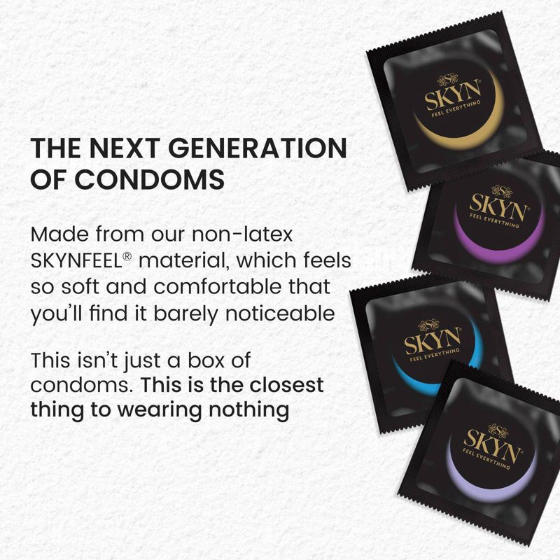slide 9 of 9, SKYN LifeStyles Selection Non-Latex Lubricated Condoms - 36ct, 36 ct