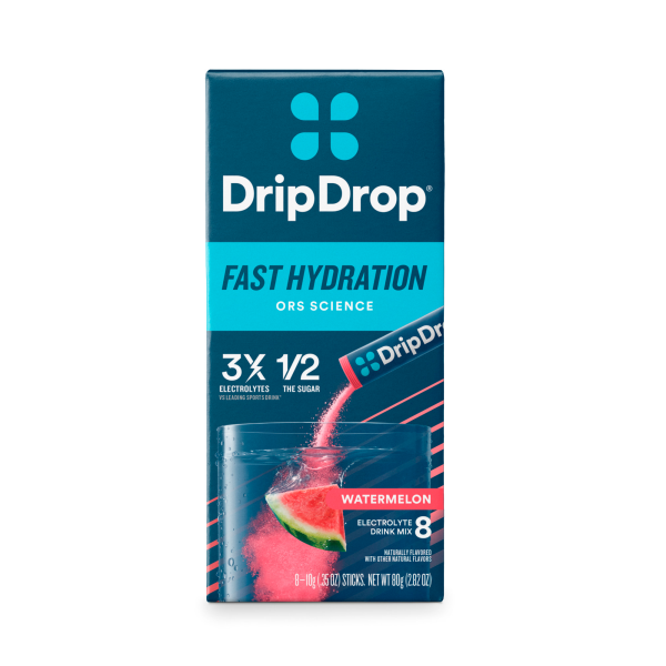 slide 4 of 17, DripDrop Watermelon Electrolyte Drink Mix 8 - 10 g Sticks, 8 ct