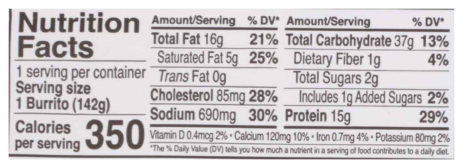 slide 4 of 4, Red's Meat Lovers Sausage & Egg Burrito 5 oz, 5 oz