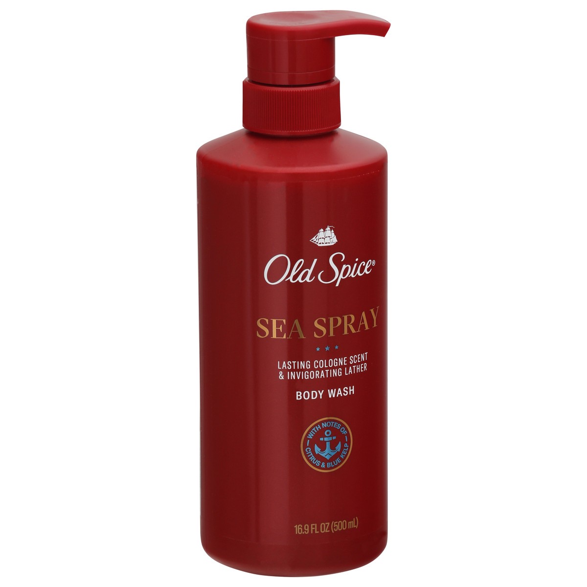 slide 9 of 9, Old Spice Sea Spray Body Wash 16.9 oz, 16.9 fl oz