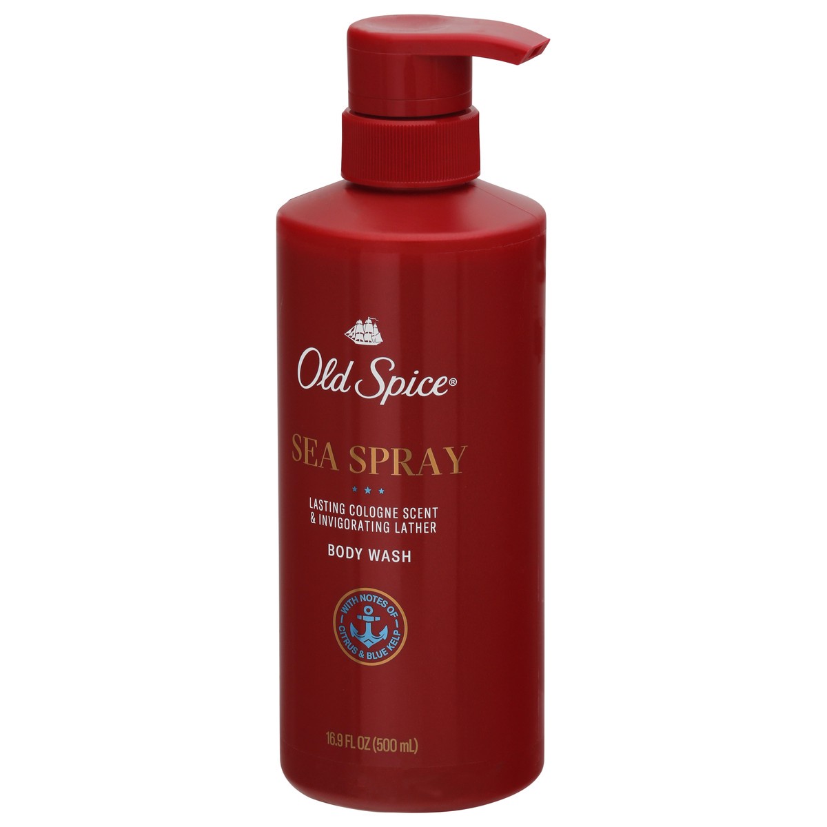 slide 3 of 9, Old Spice Sea Spray Body Wash 16.9 oz, 16.9 fl oz