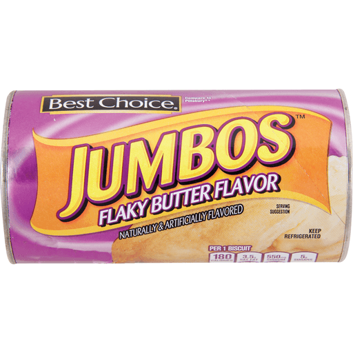 slide 1 of 1, Best Choice Jumbo Flaky Butter Flavored Biscuits, 16 oz