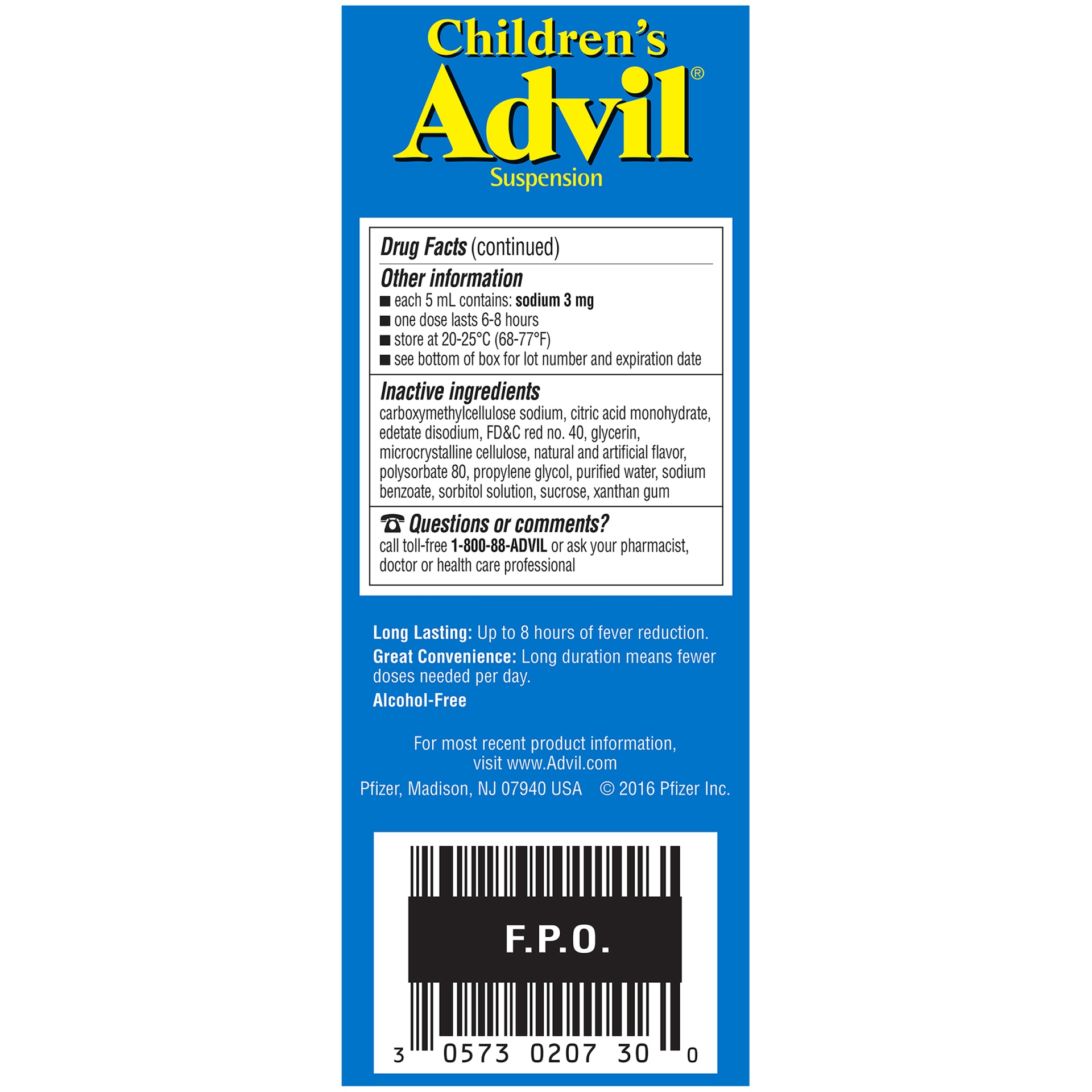 slide 7 of 7, Advil Children's Advil Pain Reliever and Fever Reducer, Liquid Children's Ibuprofen for Pain Relief, Bubble Gum - 4 Fl Oz, 4 fl oz