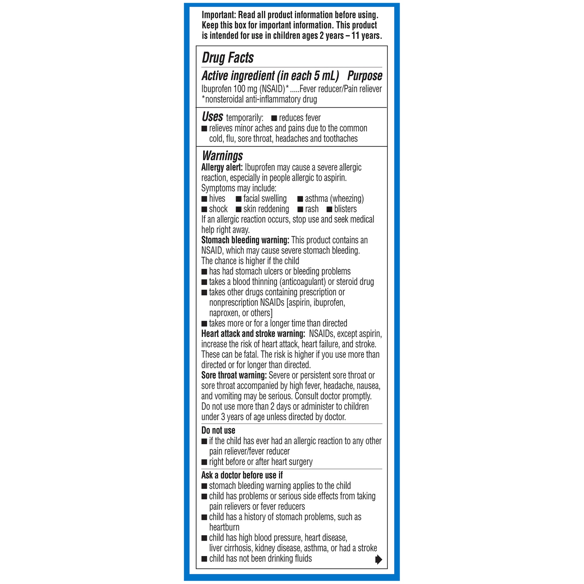 slide 4 of 7, Advil Children's Advil Pain Reliever and Fever Reducer, Liquid Children's Ibuprofen for Pain Relief, Bubble Gum - 4 Fl Oz, 4 fl oz
