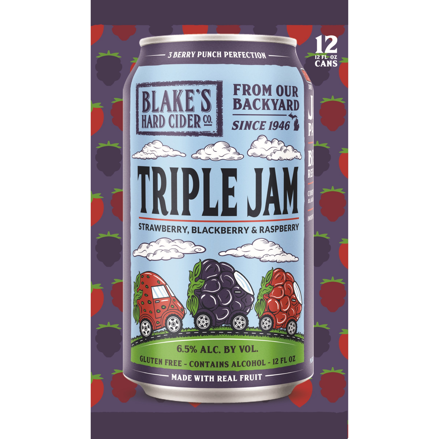 slide 3 of 3, Blake's Triple Jam, 12 ct; 12 oz
