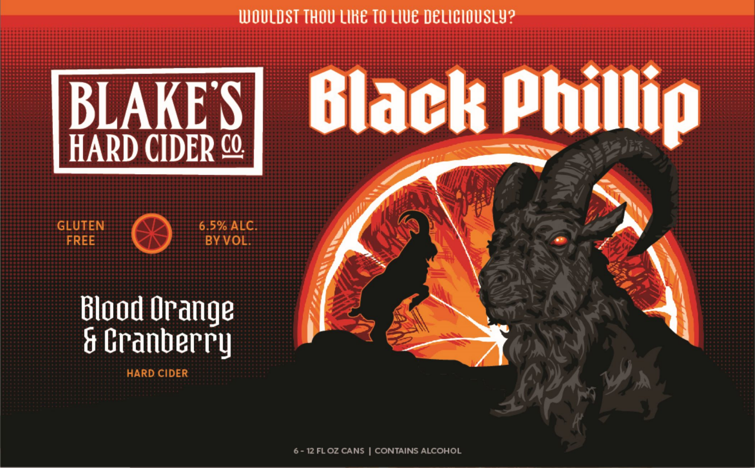 slide 1 of 3, Blake's Hard Cider Co. Blue Raspberry Hard Cider 6 - 12 fl oz Cans, 6 ct