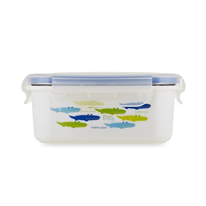 slide 1 of 11, Innobaby Double-Lined Stainless Bento Snack Box - Blue, 15 oz