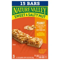 Nature Valley Granola Bars, Sweet and Salty Nut, Peanut, 15 Bars- 15 ct