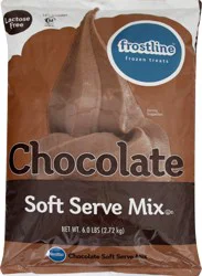 Frostline Chocolate Soft Serve Mix - 6 lb