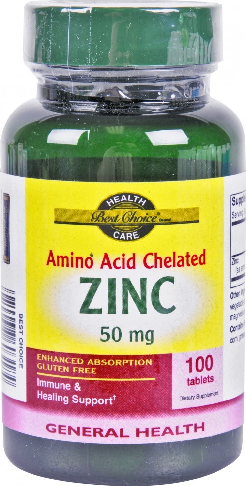 slide 1 of 1, Best Choice Zinc, 100 ct