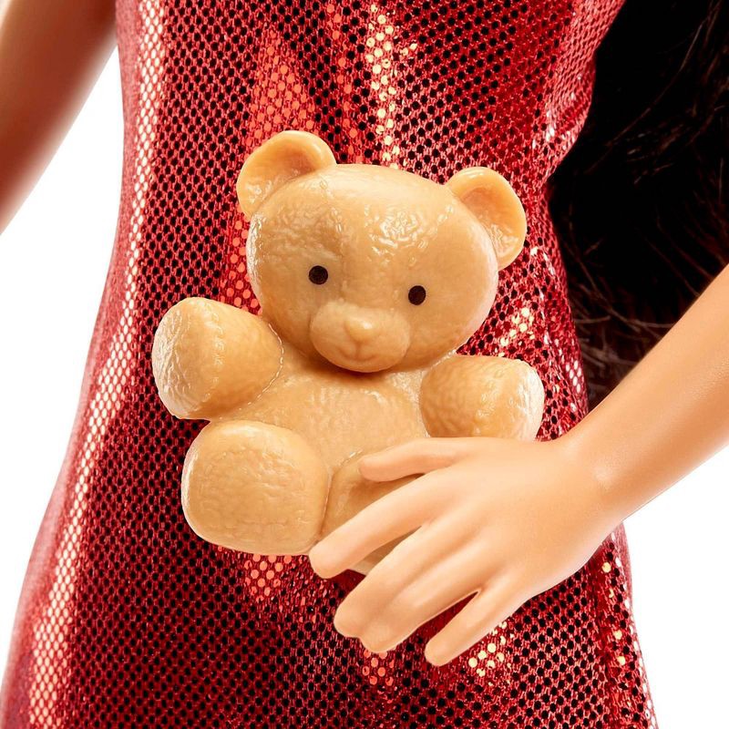 slide 3 of 6, Barbie Santa Doll, Brunette, Holiday Accessories, Kids 3 to 8 Years Old, 1 ct