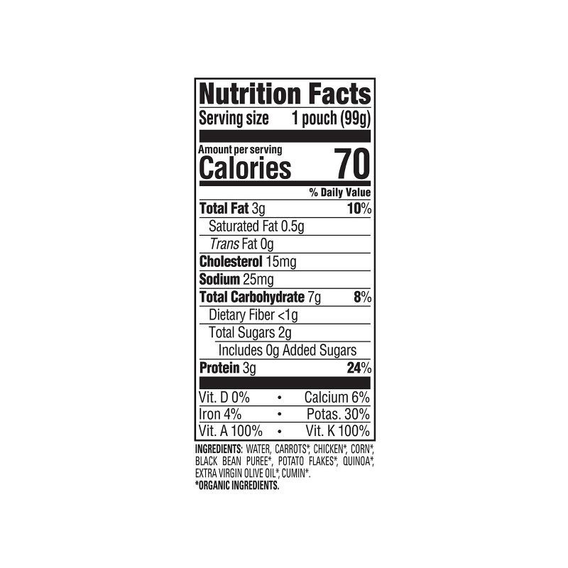 slide 3 of 6, Happy Baby® Organics Savory Blends Stage 3 Baby Food Puree, Free-Range Chicken - 3.5oz, 3.5 oz