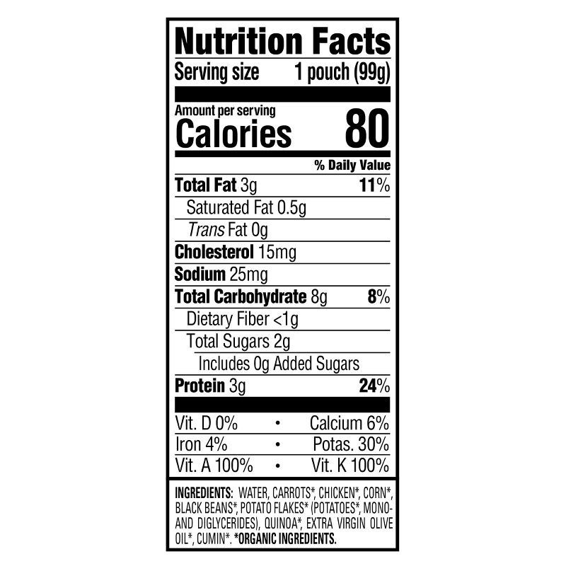 slide 4 of 6, Happy Baby® Organics Savory Blends Stage 3 Baby Food Puree, Free-Range Chicken - 3.5oz, 3.5 oz