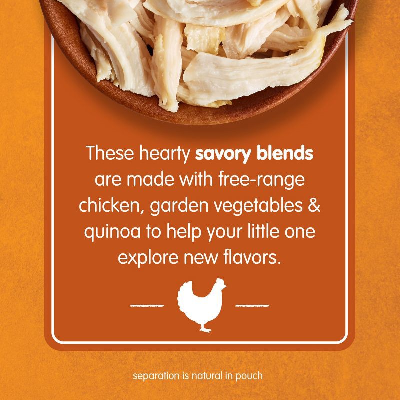 slide 6 of 6, Happy Baby® Organics Savory Blends Stage 3 Baby Food Puree, Free-Range Chicken - 3.5oz, 3.5 oz
