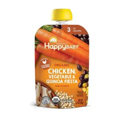 Happy Baby® Organics Savory Blends Stage 3 Baby Food Puree, Free-Range Chicken - 3.5oz